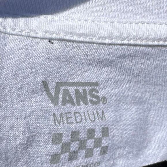 Vans Cropped Tee Women's M – Y2K Pastel Logo Skate Style - Picture 5 of 6